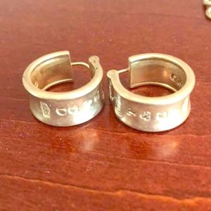 Tiffany and Co 925 hoop earrings